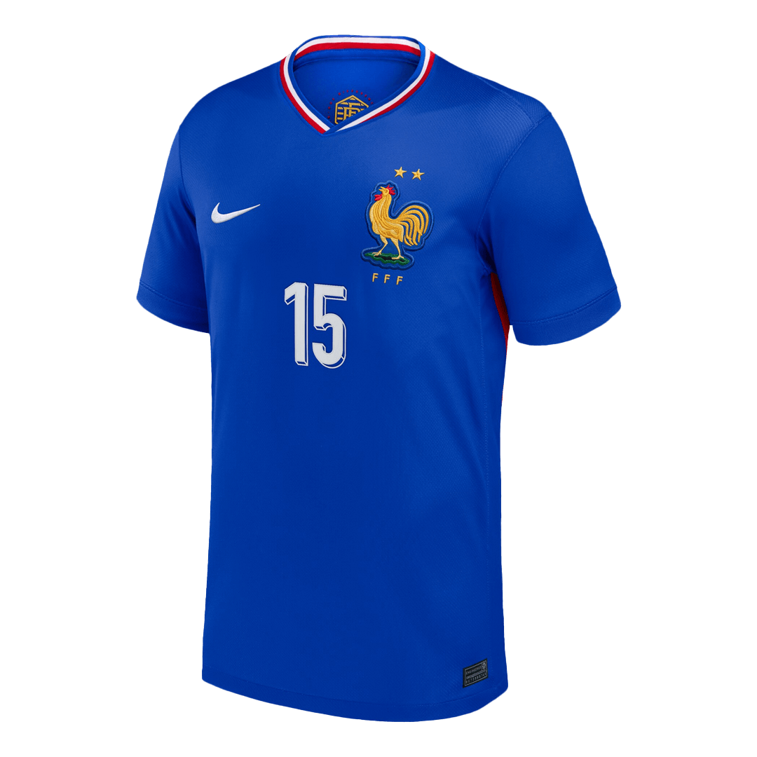 KONATE #15 France Euro Home Soccer Jersey Blue - gojersey