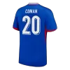 COMAN #20 France Euro Home Soccer Jersey 2024 Blue - gojersey