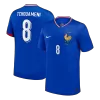 TCHOUAMENI #8 France Euro Home Soccer Jersey 2024 Blue - gojersey