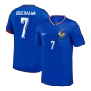 GRIEZMANN #7 France Euro Home Soccer Jersey 2024 Blue - gojersey