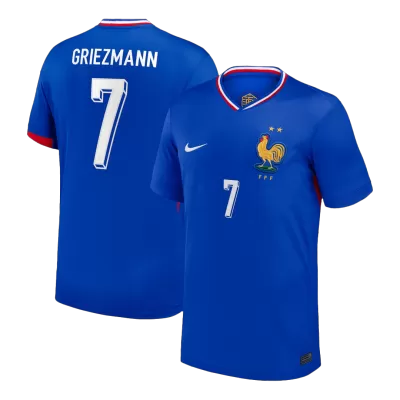 GRIEZMANN #7 France Euro Home Soccer Jersey 2024 Blue - gojersey
