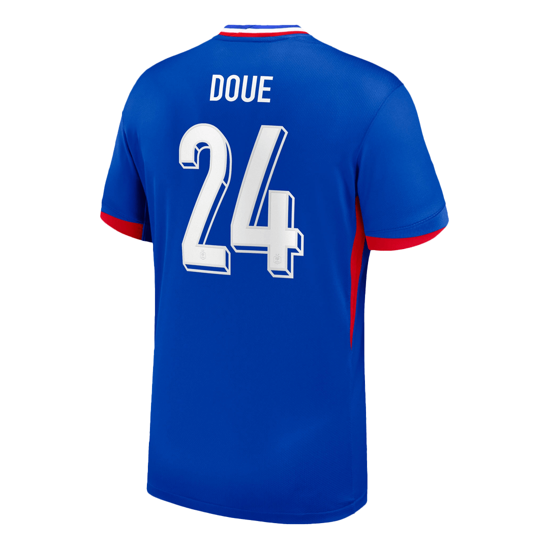 DOUE #24 France Euro Home Soccer Jersey Blue - gojersey