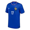 SALIBA #17 France Euro Home Soccer Jersey 2024 Blue - gojersey