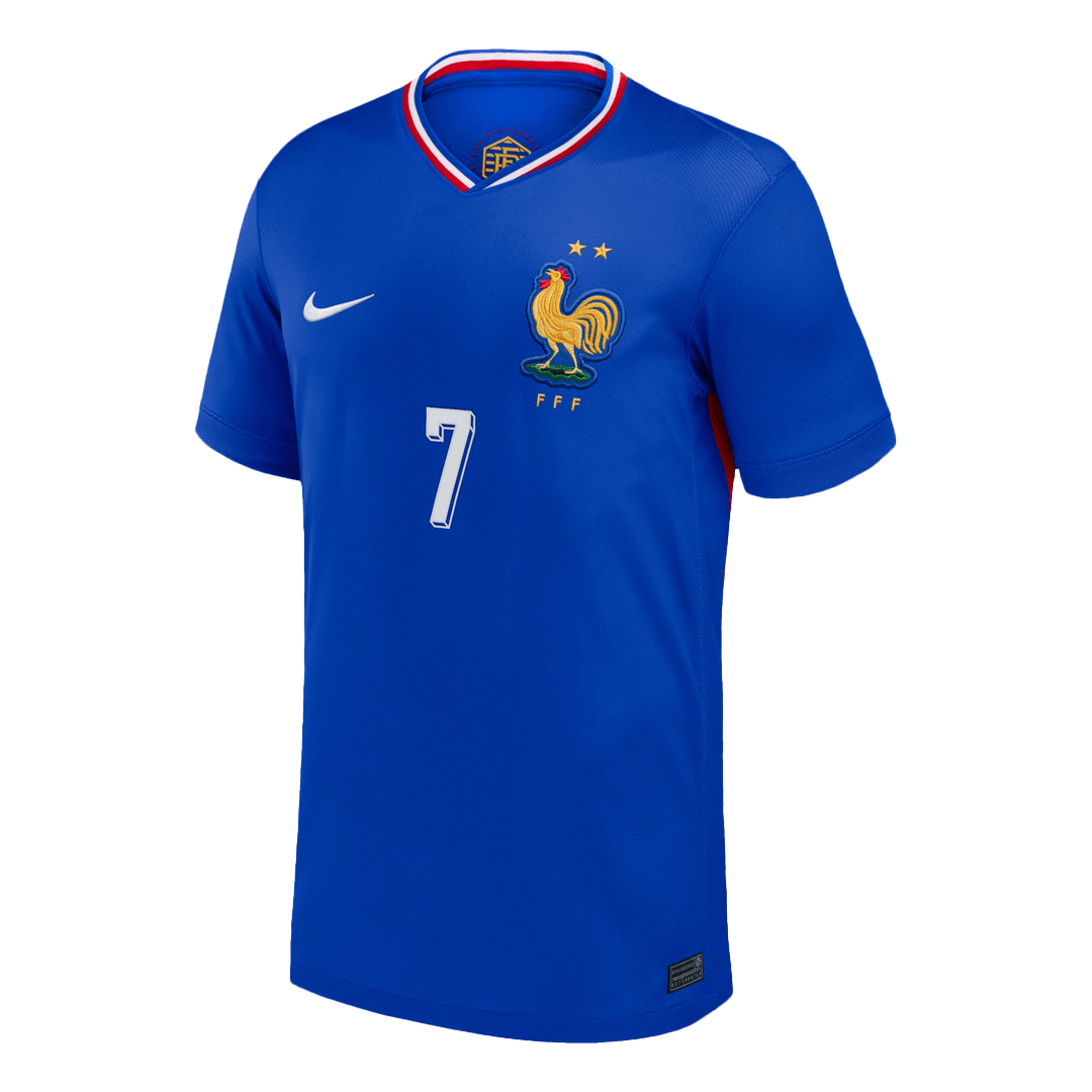GRIEZMANN #7 France Euro Home Soccer Jersey Blue - gojersey
