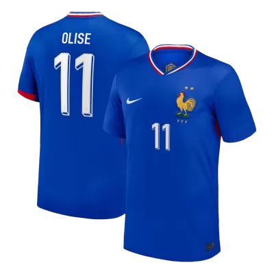 OLISE #11 France Euro Home Soccer Jersey 2024 Blue - gojersey