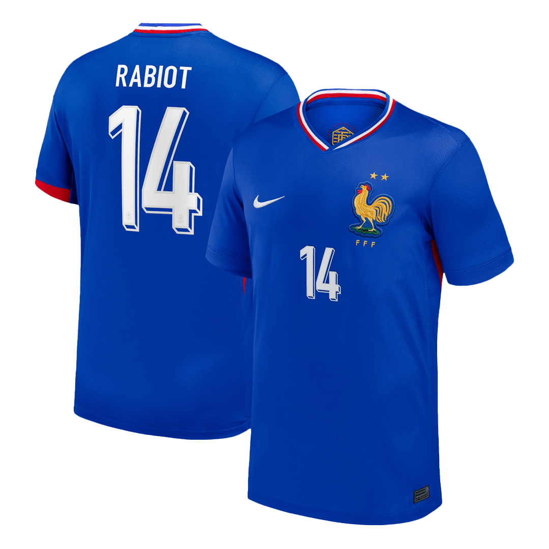 RABIOT #14 France Euro Home Soccer Jersey Blue - gojersey