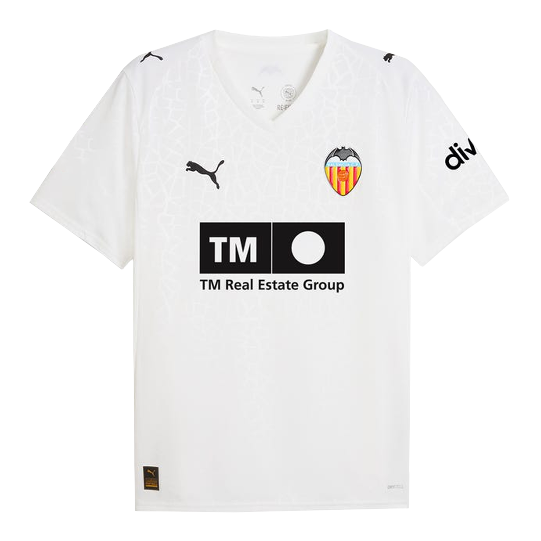 Valencia Home Soccer Jersey 2025/26 - gojersey