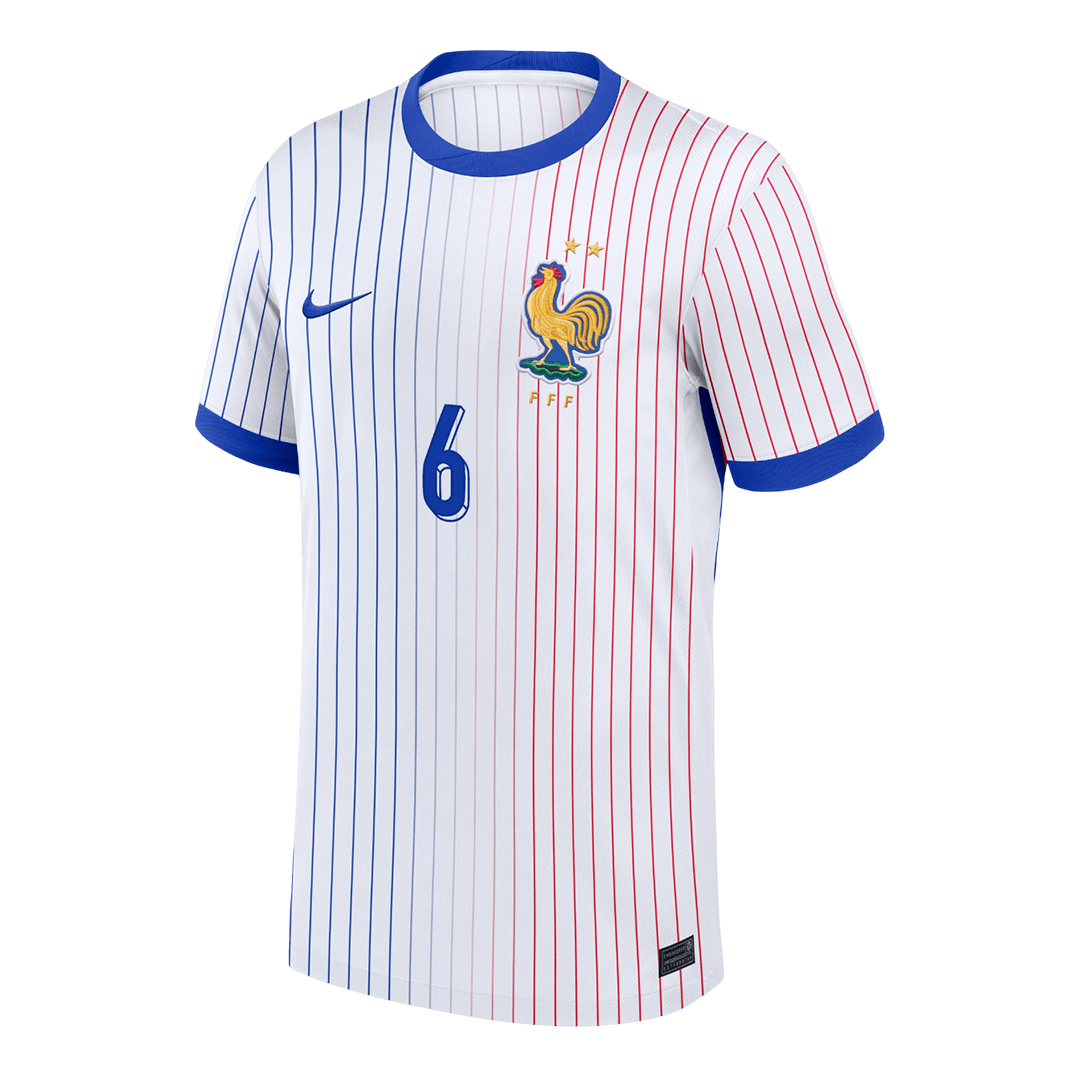 CAMAVINGA #6 France Euro Away Soccer Jersey White - gojersey