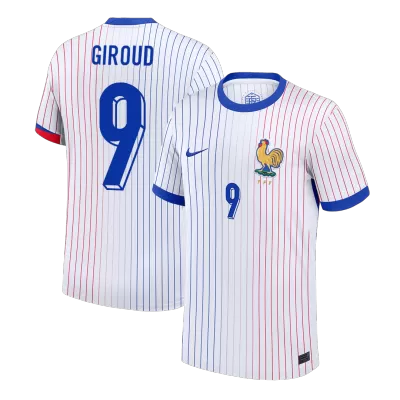 GIROUD #9 France Euro Away Soccer Jersey 2024 White - gojersey