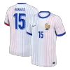 KONATE #15 France Euro Away Soccer Jersey 2024 White - gojersey