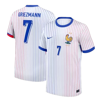GRIEZMANN #7 France Euro Away Soccer Jersey 2024 White - gojersey