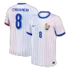 TCHOUAMENI #8 France Euro Away Soccer Jersey 2024 White - gojersey
