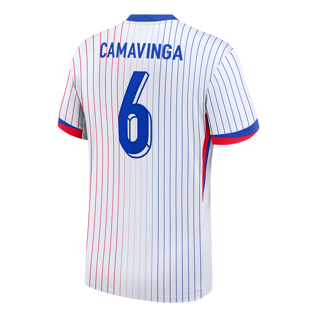 CAMAVINGA #6 France Euro Away Soccer Jersey White - gojersey