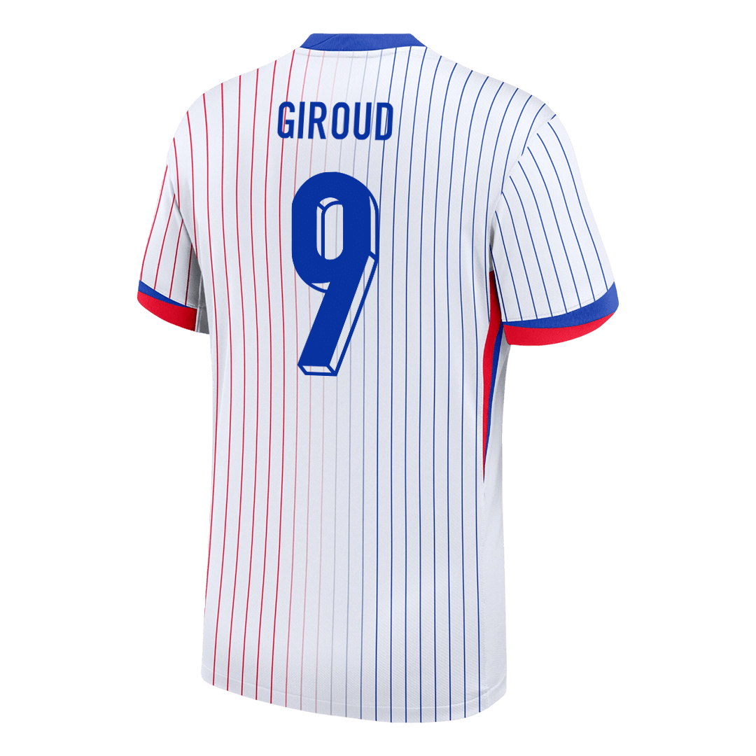 GIROUD #9 France Euro Away Soccer Jersey White - gojersey