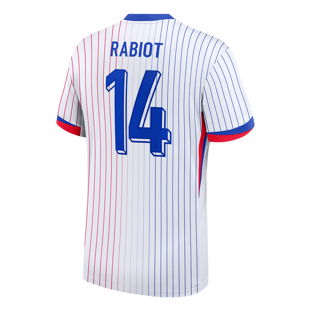RABIOT #14 France Euro Away Soccer Jersey White - gojersey