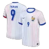 THURAM #9 France Euro Away Soccer Jersey 2024 White - gojersey