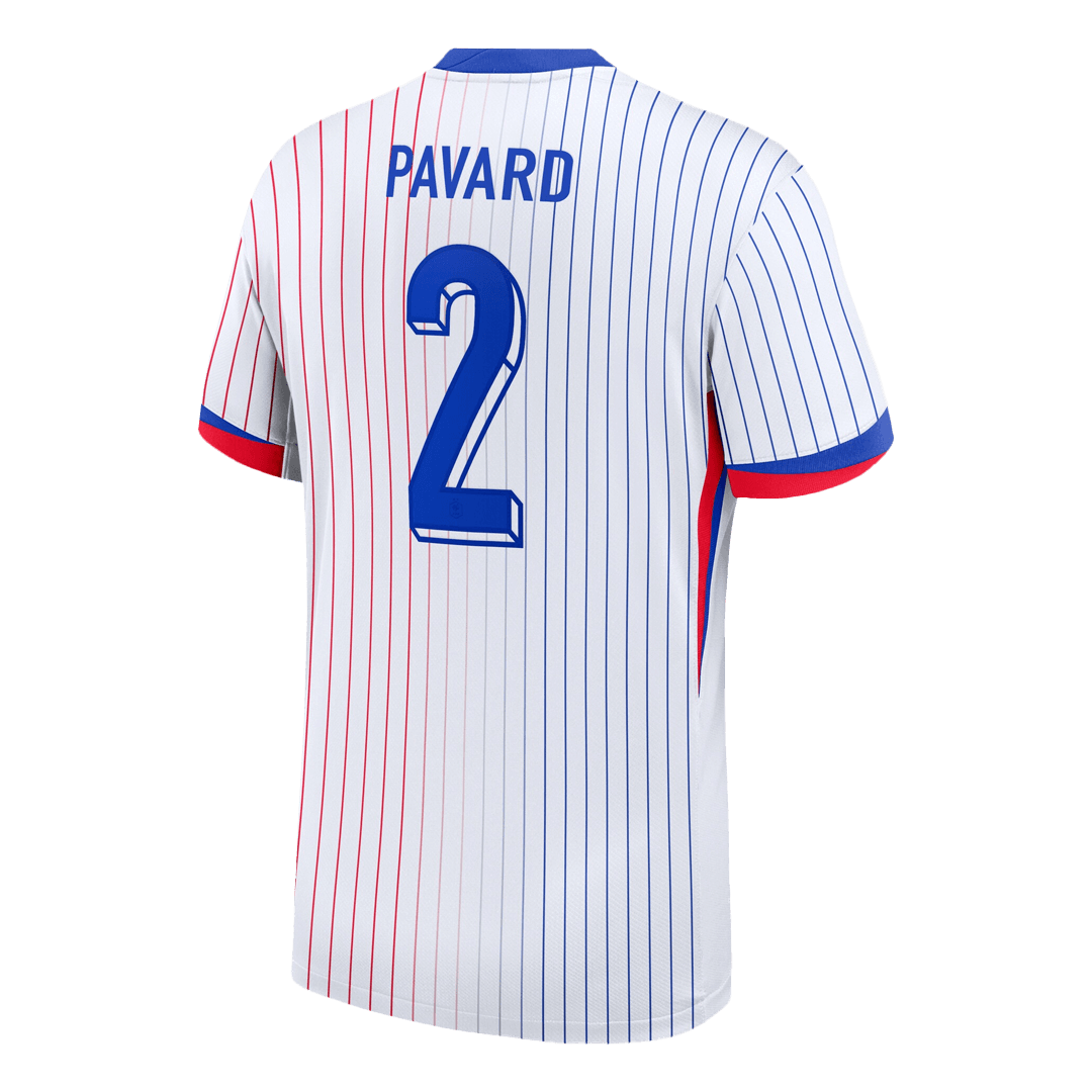 PAVARD #2 France Euro Away Soccer Jersey White - gojersey