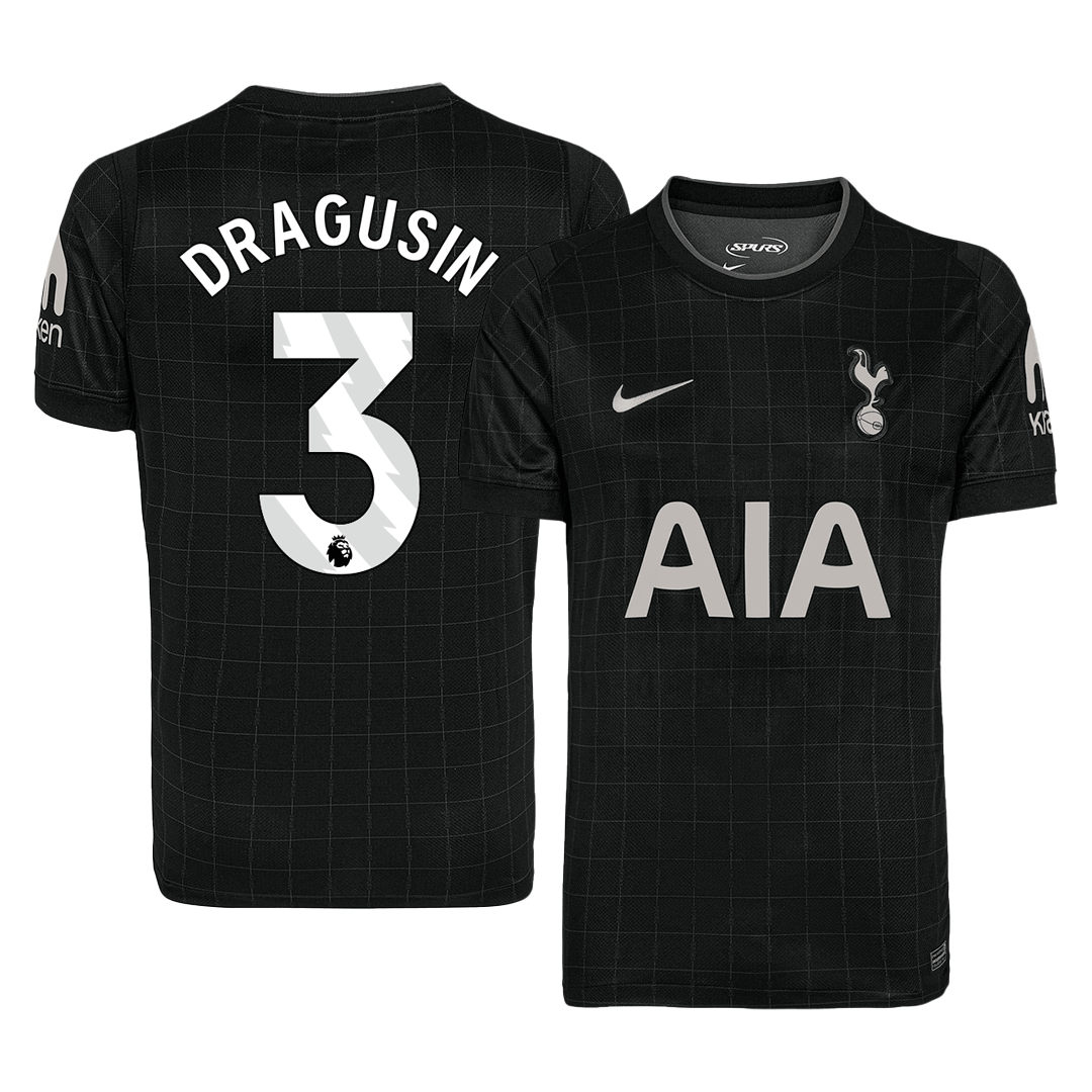 Tottenham Hotspur DRAGUSIN #3 Away Soccer Jersey 2025/26 - gojersey