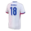 NKUNKU #18 France Euro Away Soccer Jersey 2024 White - gojersey