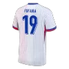 FOFANA #19 France Euro Away Soccer Jersey 2024 White - gojersey