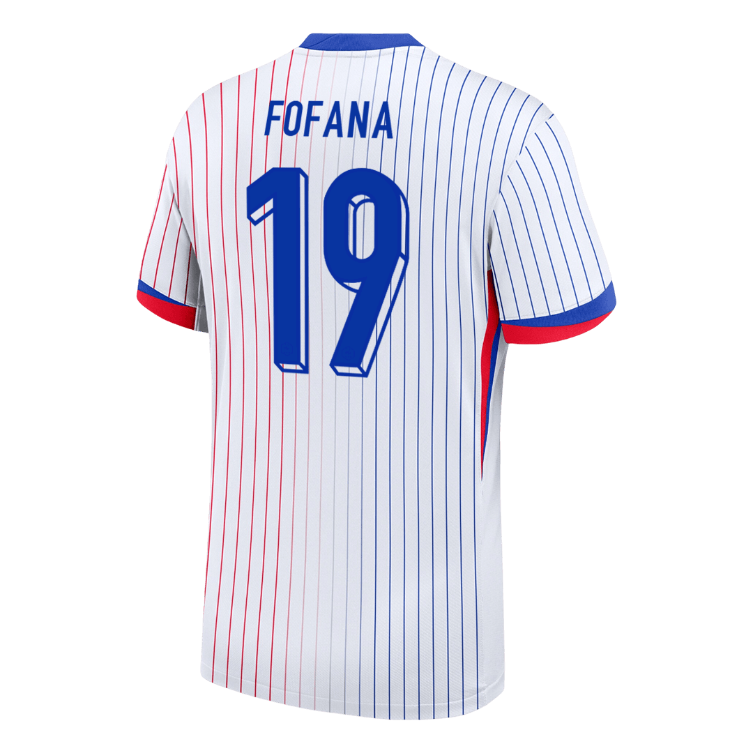 FOFANA #19 France Euro Away Soccer Jersey White - gojersey