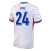 DOUE #24 France Euro Away Soccer Jersey 2024 White - gojersey