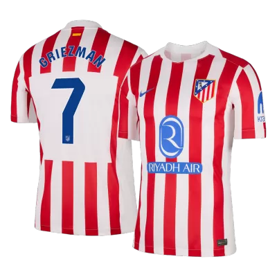 Atletico Madrid GRIEZMANN #7 Home Soccer Jersey 2025/26 - gojersey