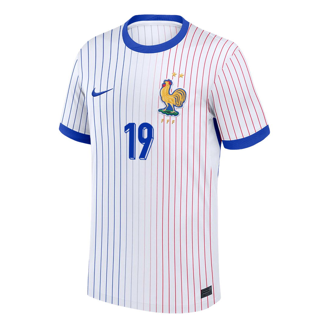FOFANA #19 France Euro Away Soccer Jersey White - gojersey
