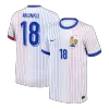 NKUNKU #18 France Euro Away Soccer Jersey 2024 White - gojersey