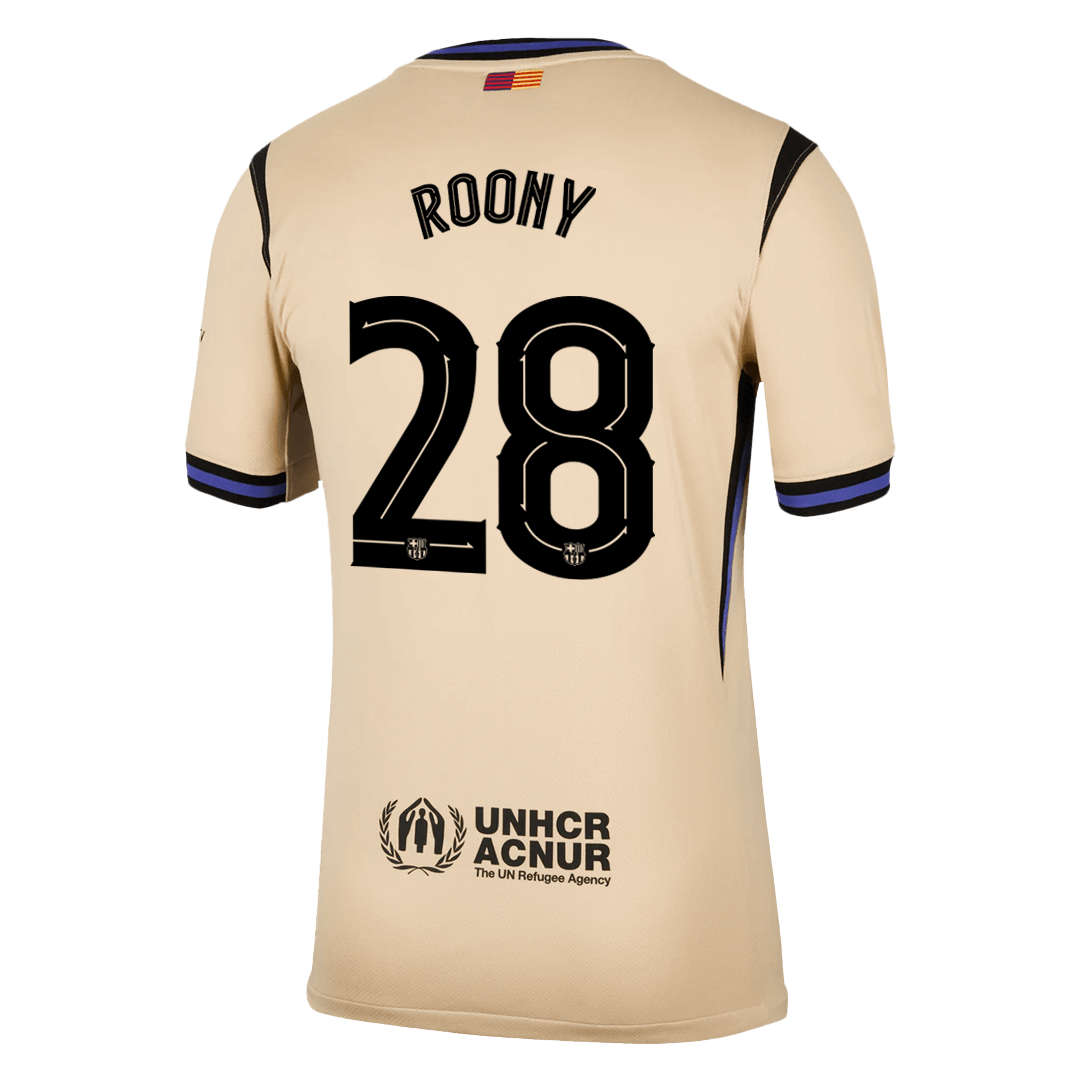 Barcelona ROONY #28 Away Soccer Jersey 2025/26 - gojersey