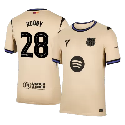 Barcelona ROONY #28 Away Soccer Jersey 2025/26 - gojersey