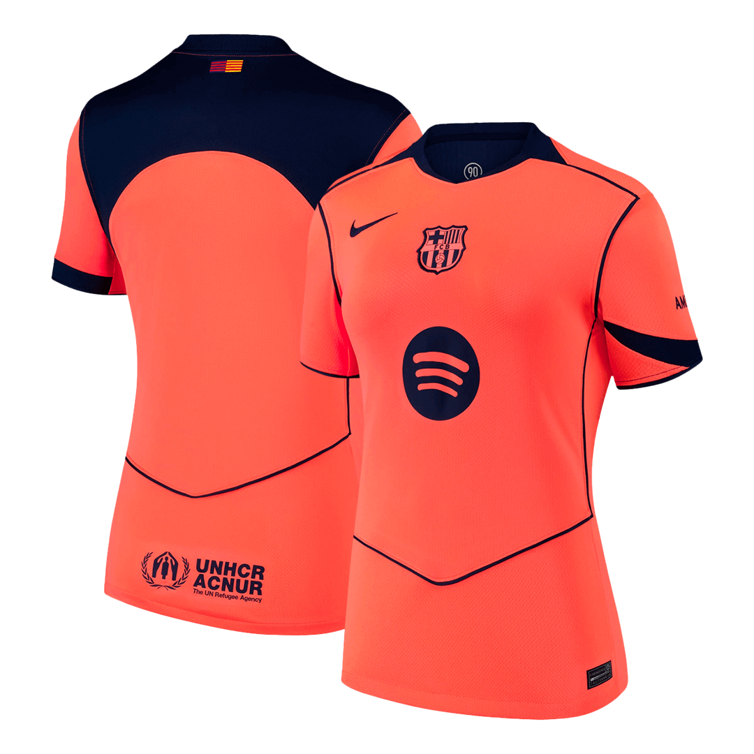 Women's Barcelona Away Soccer Jersey 2025/26 - gojersey