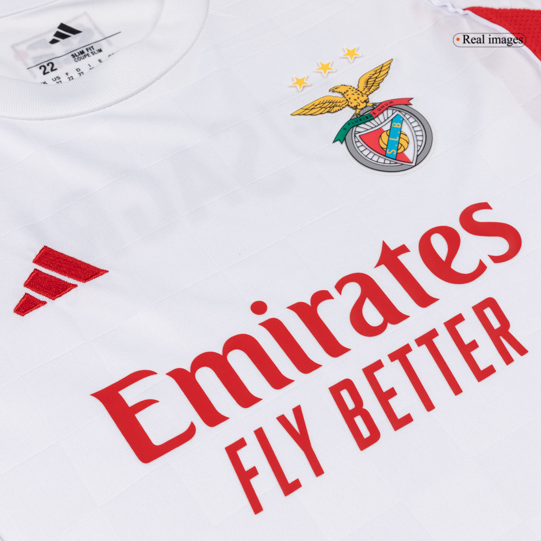Kid's Benfica Third Away Soccer Jersey Kit 25/26 White - gojersey