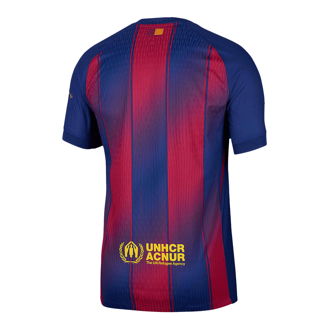 Authentic Barcelona X Ed Sheeran Home Soccer Jersey 25/26 Red&Blue - gojersey