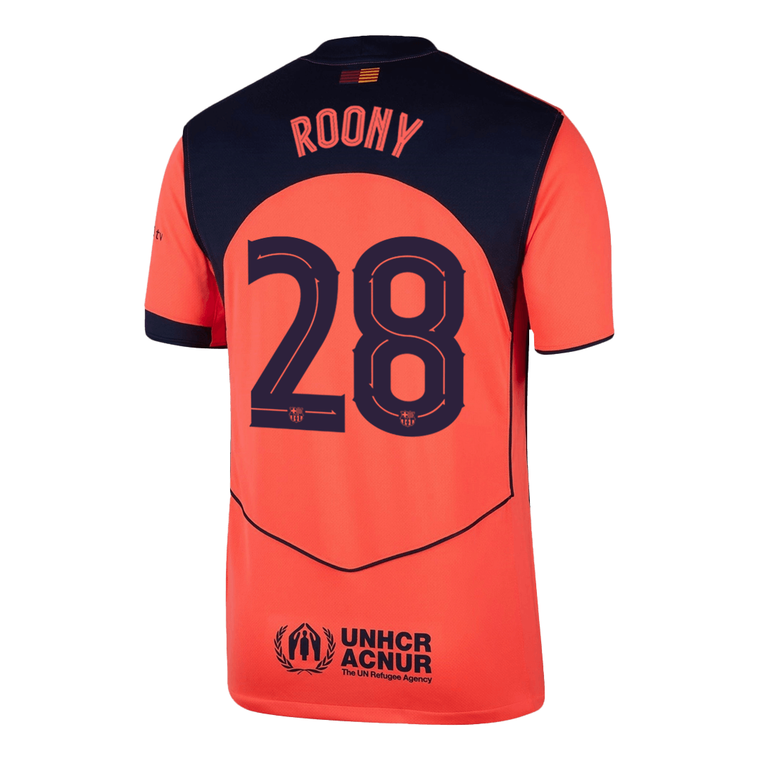 Barcelona ROONY #28 Third Away Soccer Jersey 2025/26 - gojersey