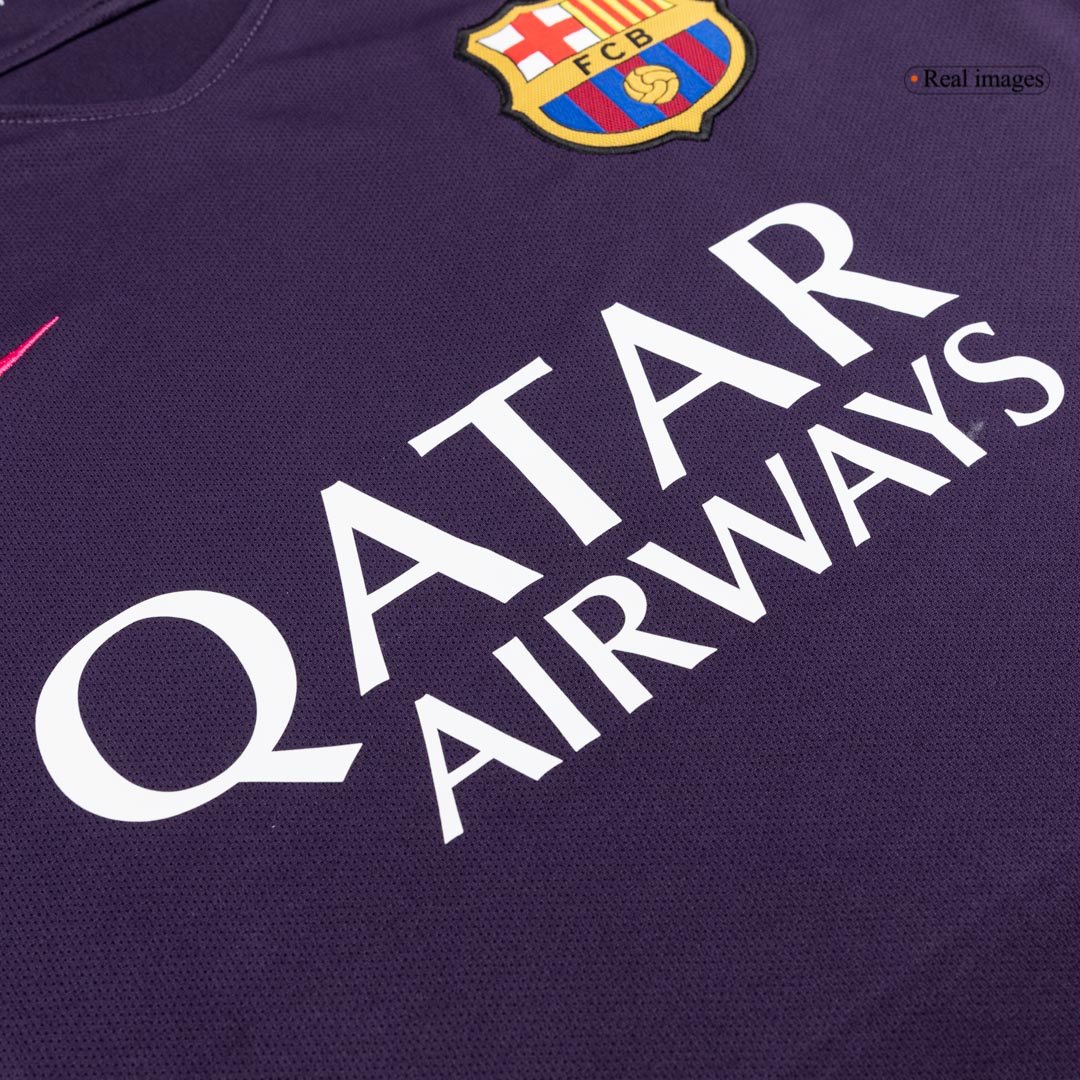 Barcelona Away Soccer Jersey Retro 2016/17 - gojersey