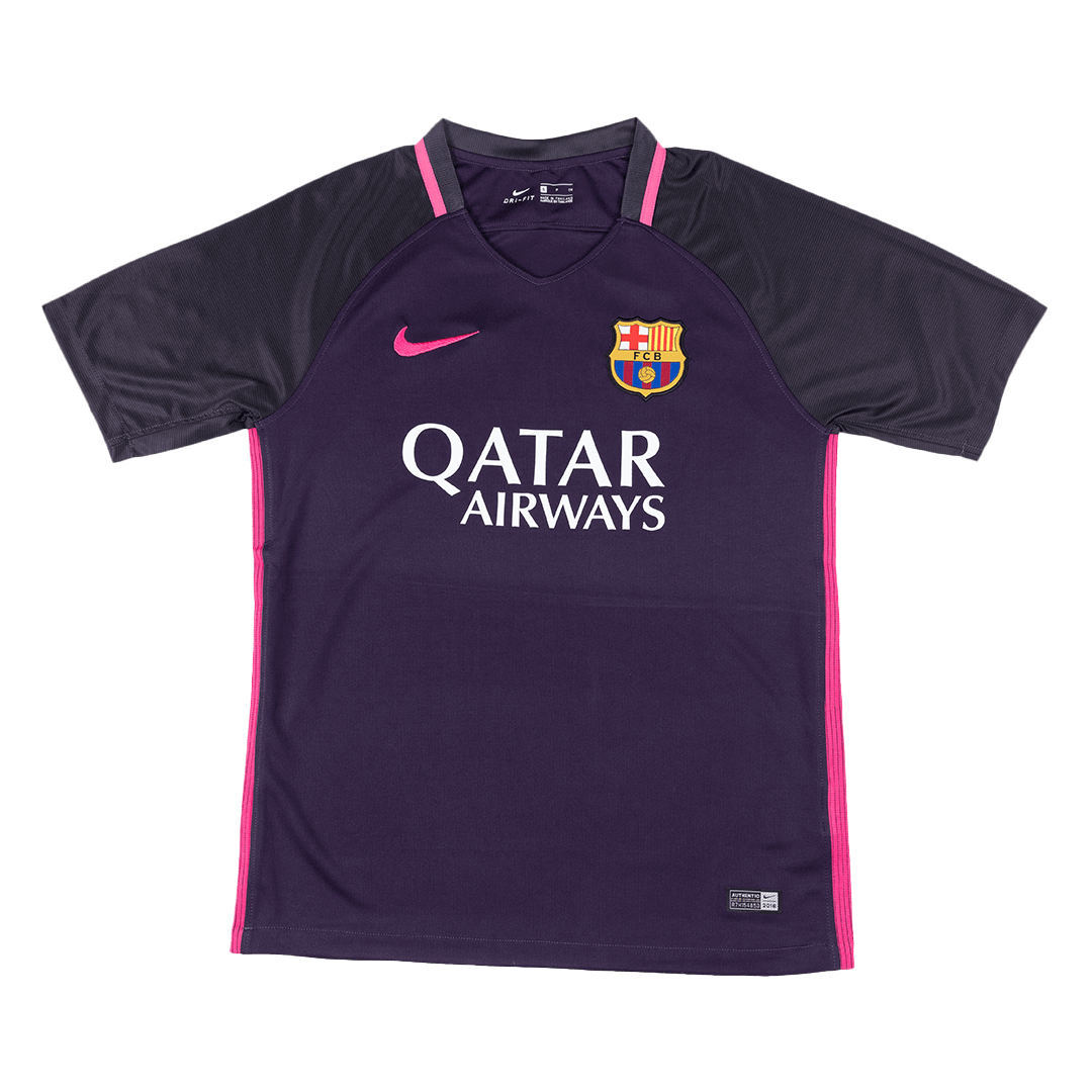 Barcelona Away Soccer Jersey Retro 2016/17 - gojersey