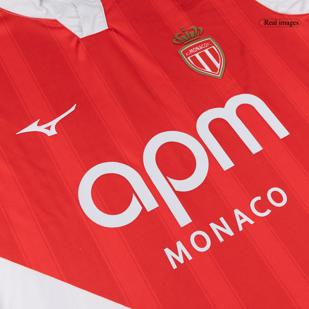 AS Monaco FC Home Soccer Jersey 2025/26 - gojersey