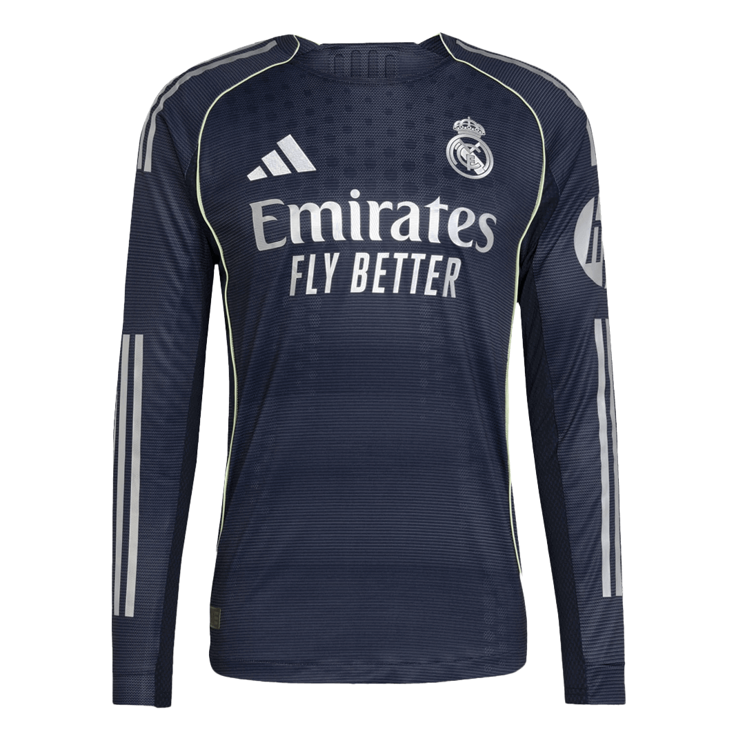 Real Madrid Long Sleeve Away Soccer Jersey 2025/26 - gojersey