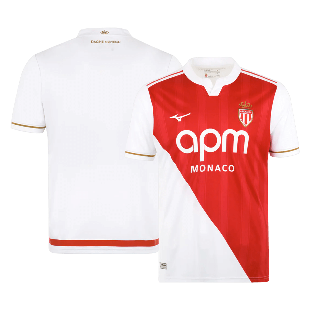 AS Monaco FC Home Soccer Jersey 2025/26 - gojersey