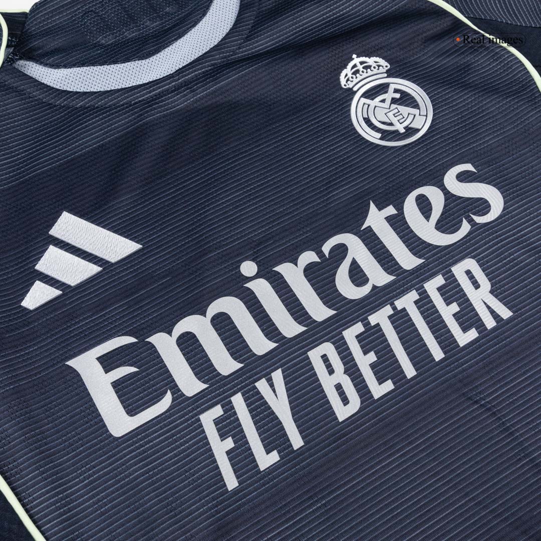Real Madrid Long Sleeve Away Soccer Jersey 2025/26 - gojersey
