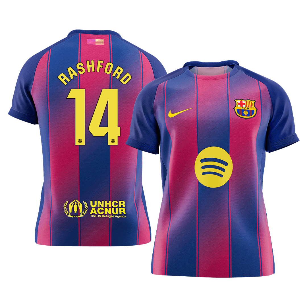 Barcelona RASHFORD #14 Home Soccer Jersey 2025/26 - gojersey