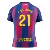 Barcelona F.DE JONG #21 Home Soccer Jersey 2025/26 - gojersey