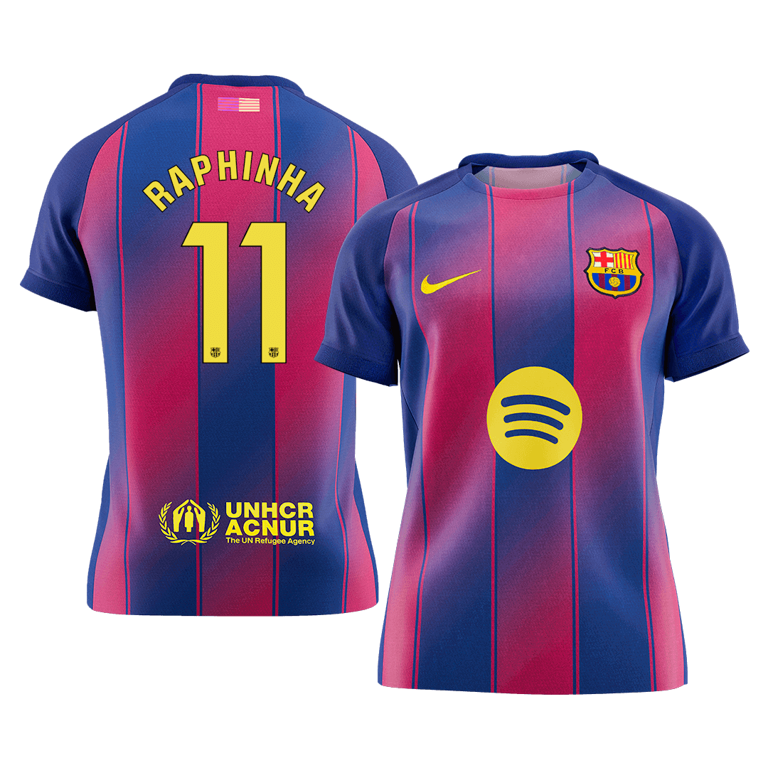 Barcelona RAPHINHA #11 Home Soccer Jersey 2025/26 - gojersey