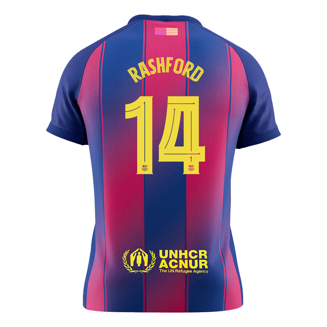Barcelona RASHFORD #14 Home Soccer Jersey 2025/26 - UCL Edition - gojersey