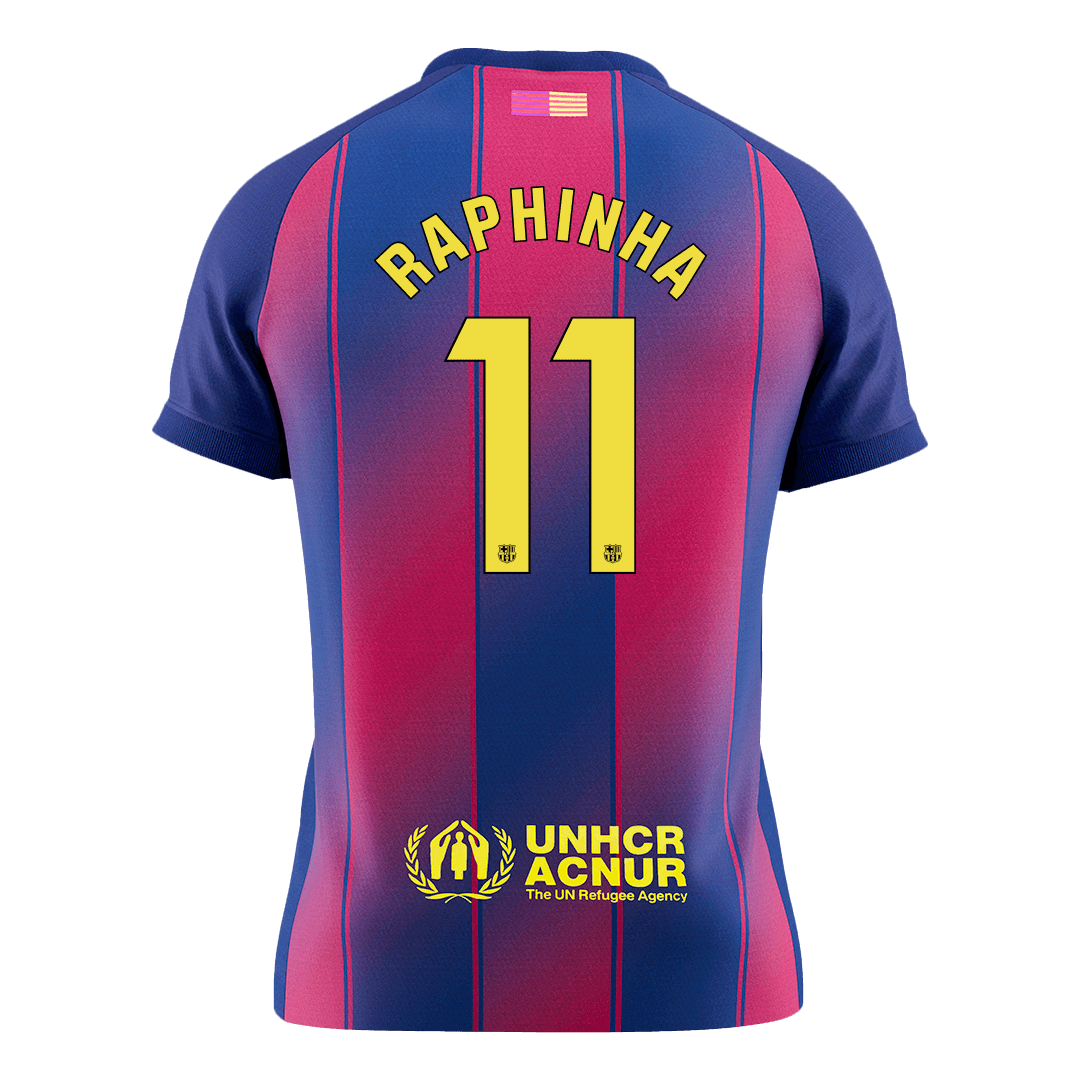 Barcelona RAPHINHA #11 Home Soccer Jersey 2025/26 - gojersey