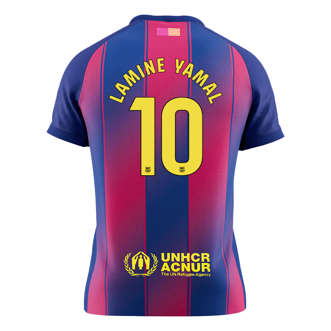 Barcelona LAMINE YAMAL #10 Home Soccer Jersey 2025/26 - gojersey