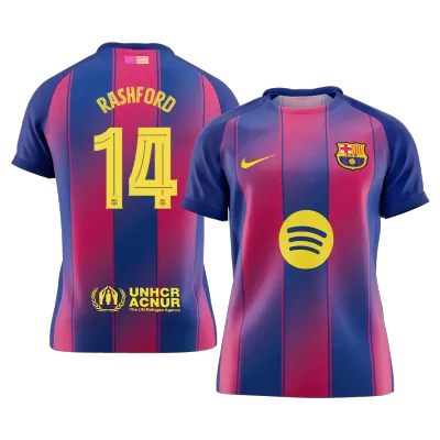 Barcelona RASHFORD #14 Home Soccer Jersey 2025/26 - UCL Edition - gojersey