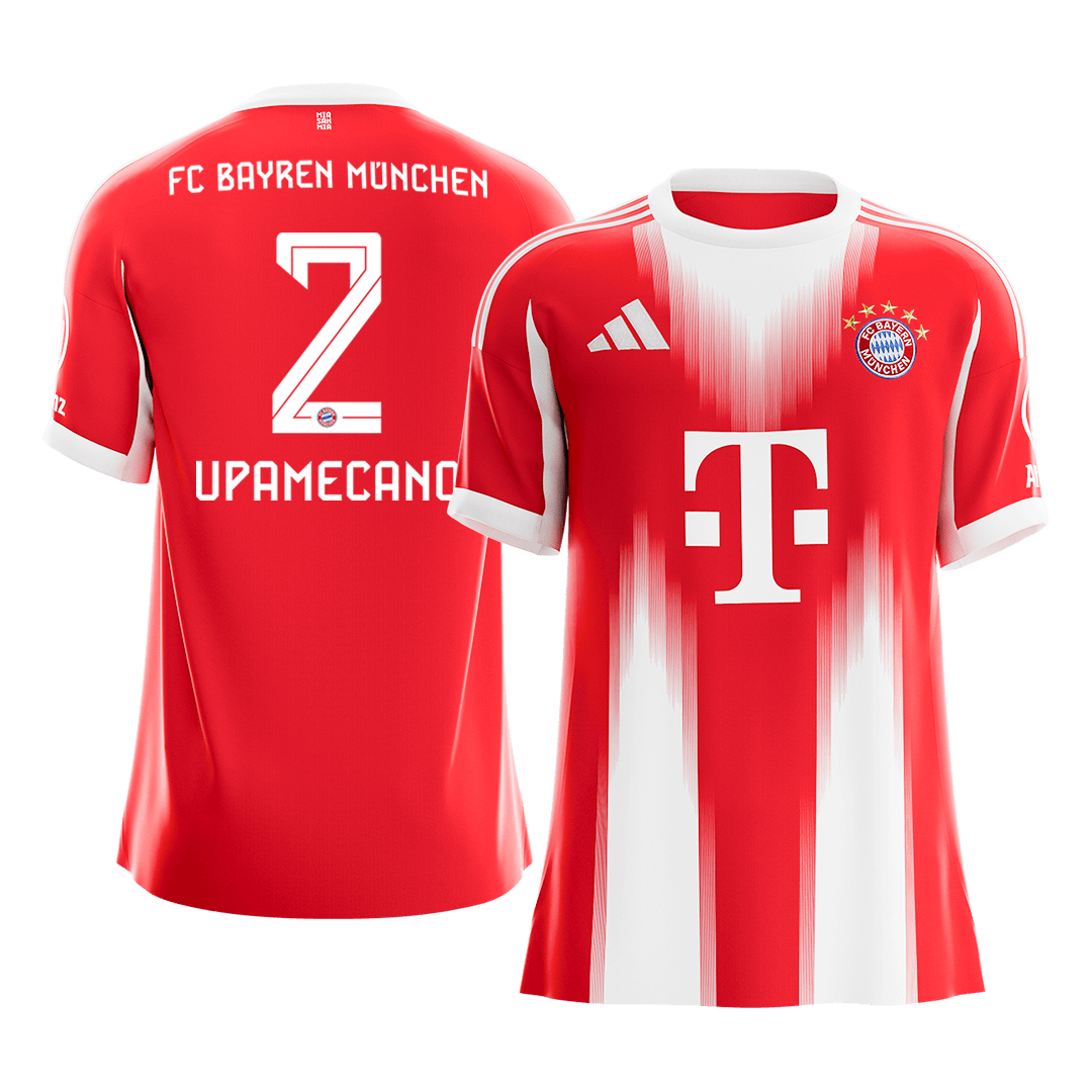 Bayern Munich UPAMECANO #2 Home Soccer Jersey 2025/26 - gojersey