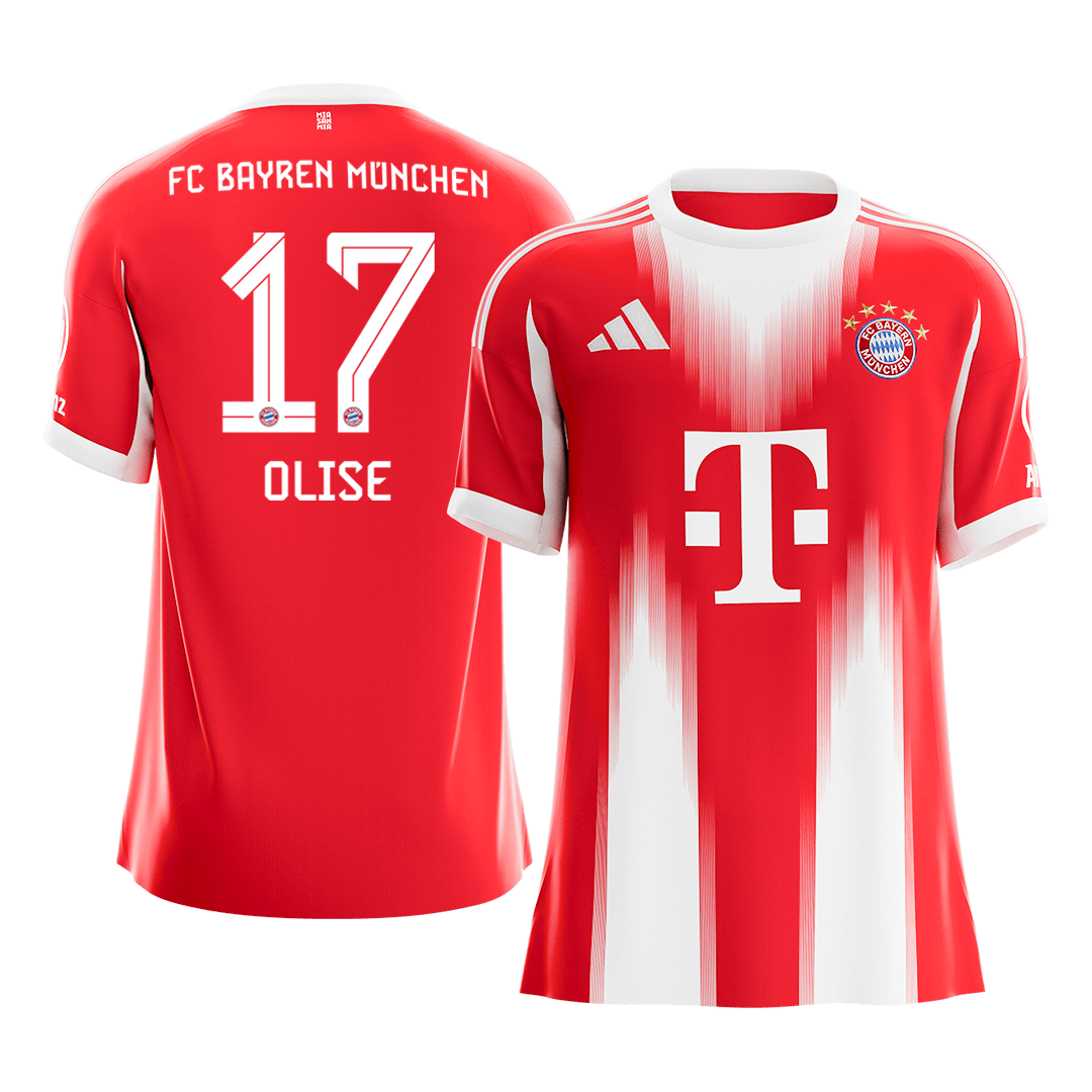 Bayern Munich OLISE #17 Home Soccer Jersey 2025/26 - gojersey